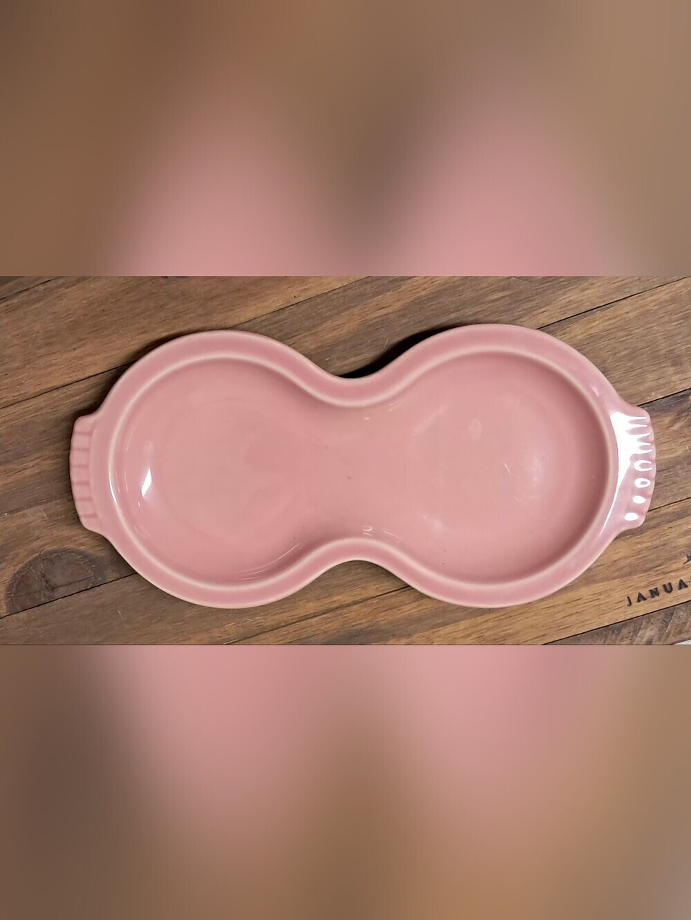 Fiestaware Peony Pink Sugar Bowl Lidded Creamer and Base Tray 4-Piece Set - Picture 5 of 16